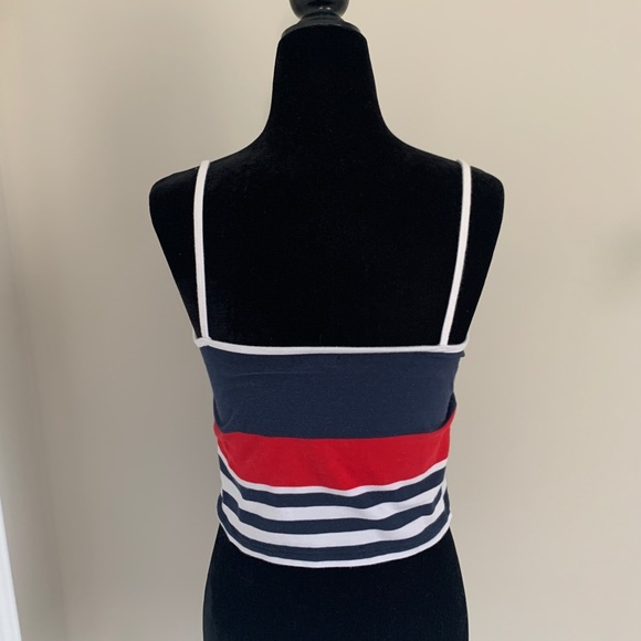 Striped Tank Top Crop Top - Picture 2 of 2